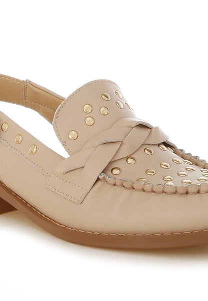 Remykin Braided Penny Strap Loafers