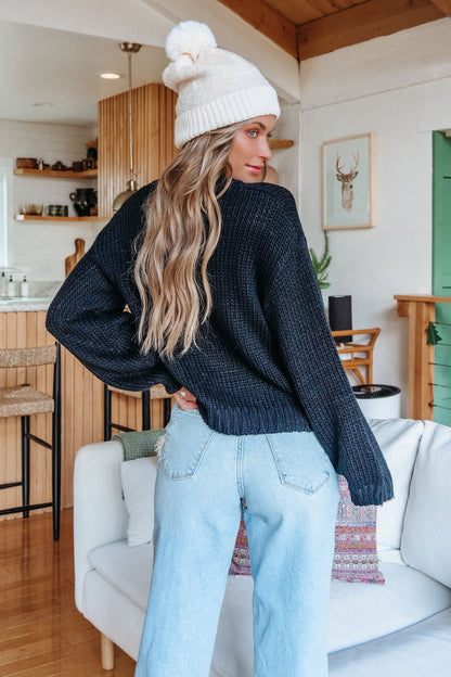 Black Cozy Pullover Sweater - FINAL SALE