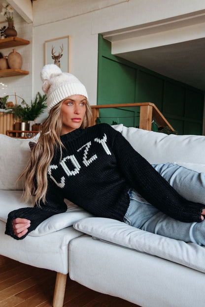 Black Cozy Pullover Sweater - FINAL SALE
