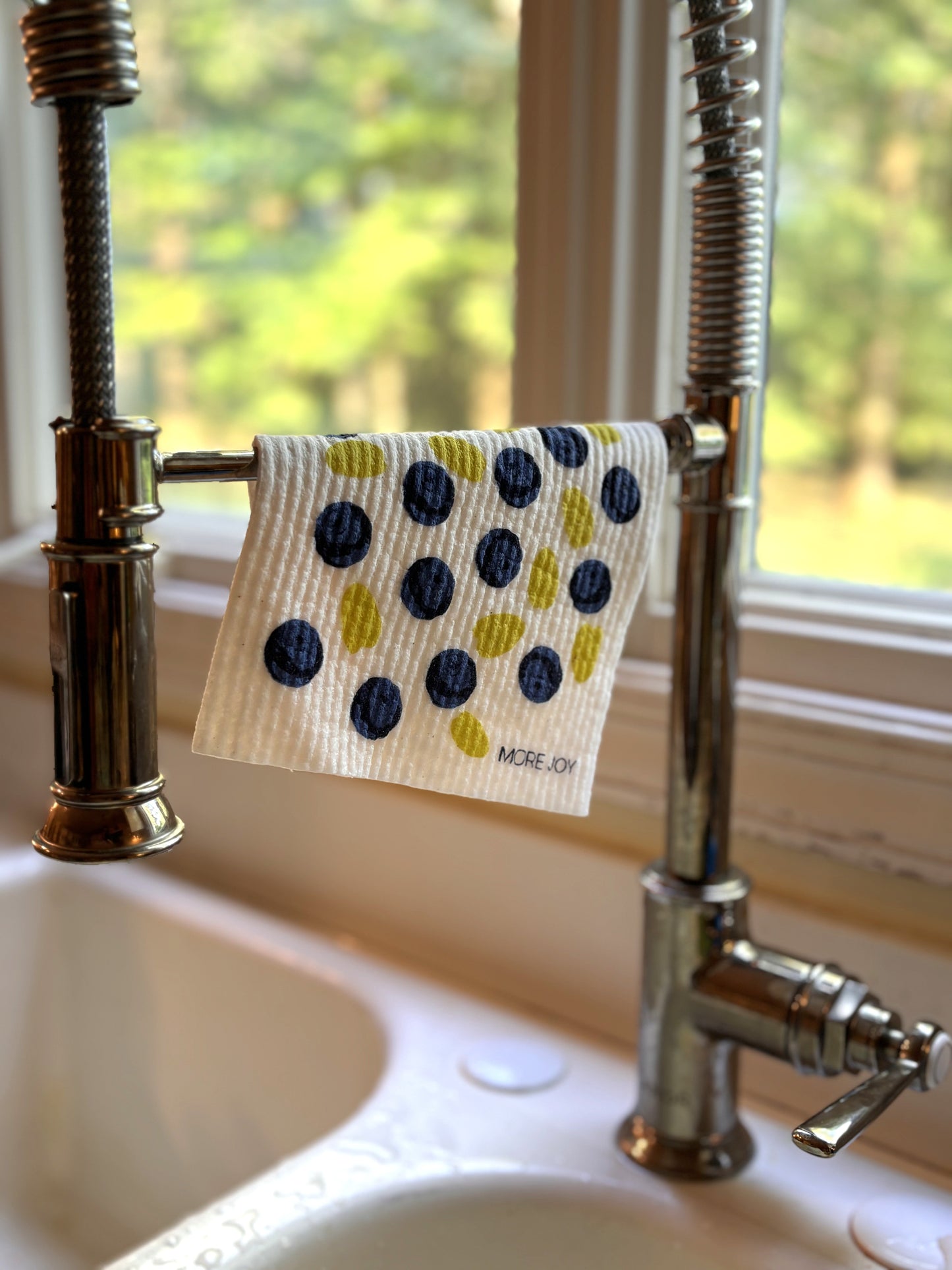 Blueberries Swedish dishcloth | Blue and green