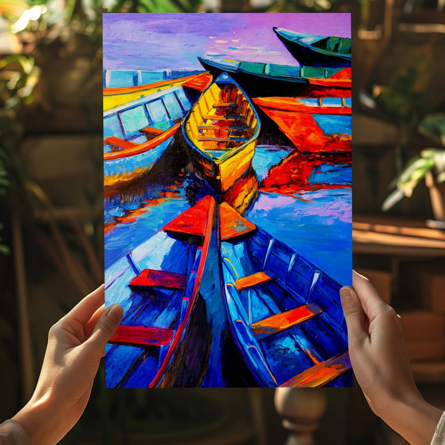 Kayaks Aluminum Print