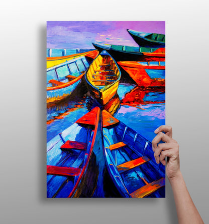 Kayaks Aluminum Print