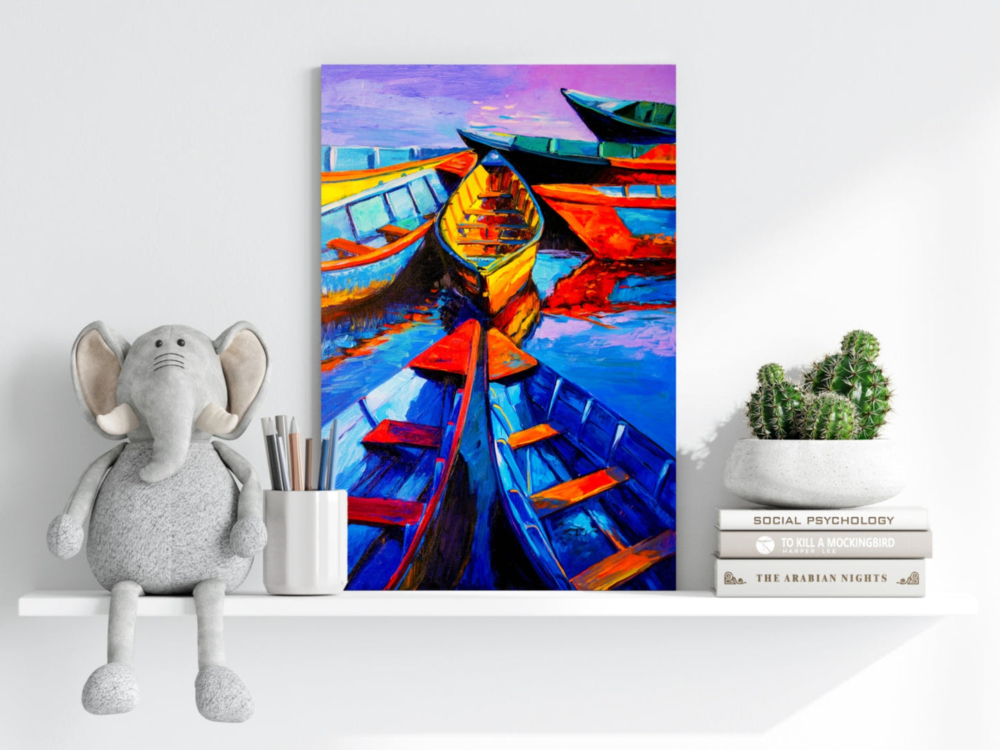 Kayaks Aluminum Print