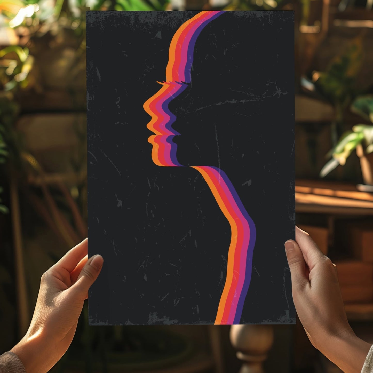 Faces Aluminum Print