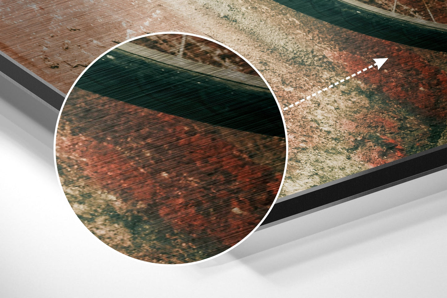 Retro Bcycle  Brushed Aluminium Dibond Wall Art