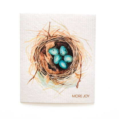 Bundle of 3 Swedish Dishcloths | Nest, Feathers, Jay Birds