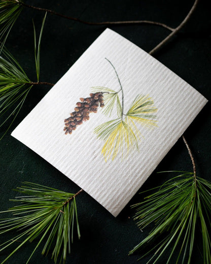 Hostess set of 3 | Pears, Tangerine, and Pinecone (Botanical artist Cara Cummings)