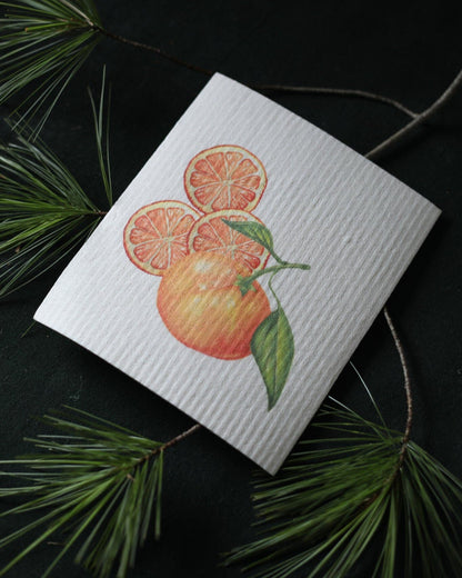 Hostess set of 3 | Pears, Tangerine, and Pinecone (Botanical artist Cara Cummings)
