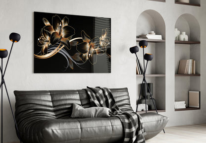 Flower Glass Wall Art