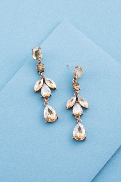 Esmerelda Dangle Earrings | Light Amber