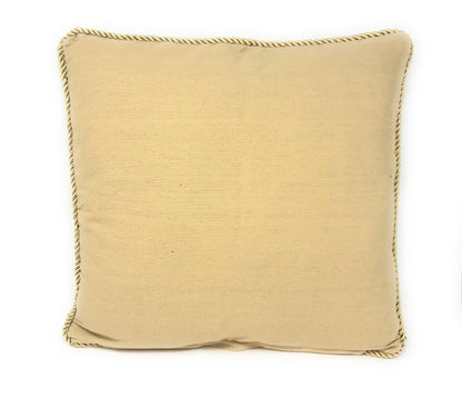 DaDa Bedding Apricot Fruit Elegant Accent Throw Pillow Cushion Cover - 1-Piece - 18"