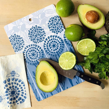 Sustainable Cutting Board | Bloom in Blue