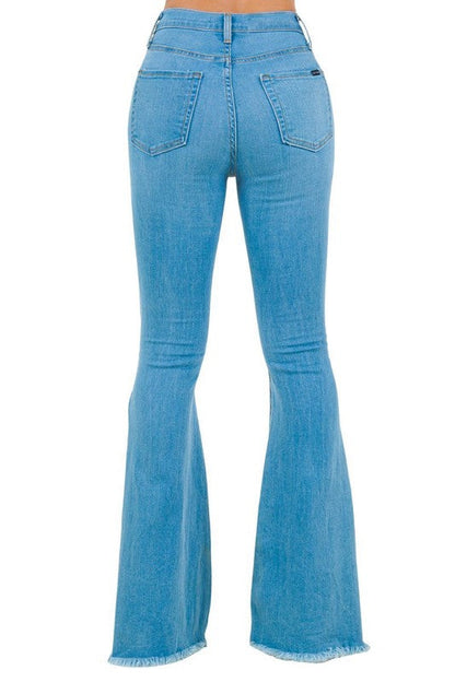 GJG Denim Rodeo Bell Bottom Jean Light Wash- inseam 30