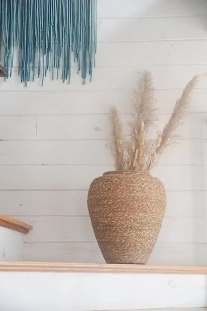 Decorative Jars / Vases of Seagrass Rope