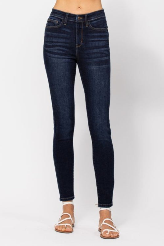 Judy Blue Full Size High Waist Handsand Skinny Jeans