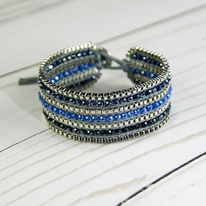 Claudia G Looped Bracelet -Sapphire