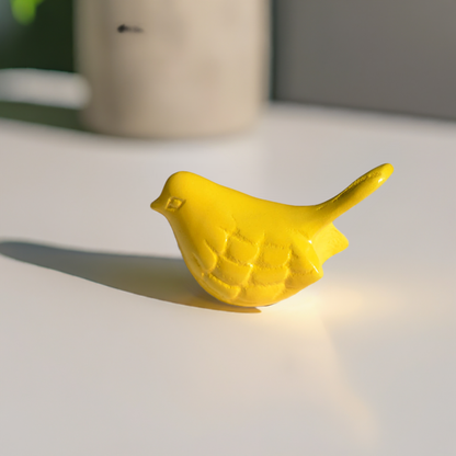 Vibhsa Bird Figurines Symbols of Health & Happiness (Yellow)
