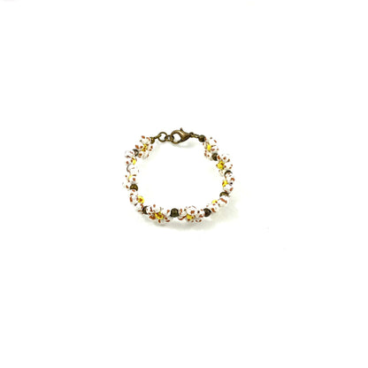 Ceramic Daisy Chain Bracelet