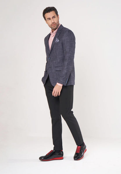 Sepol Lagos Men's Sneaker Black Patent