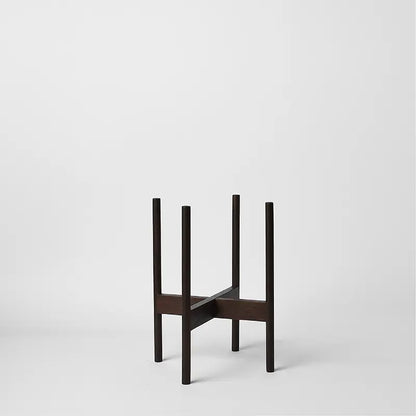 Rounded Hardwood Plant Stand