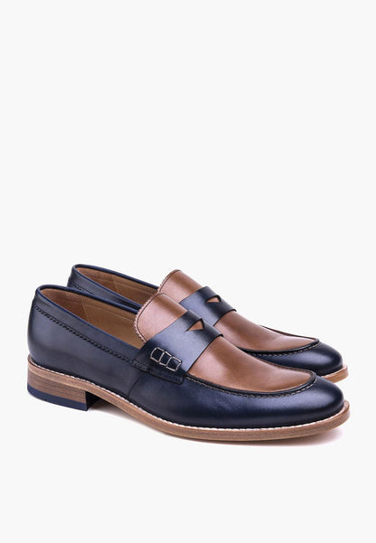 Sepol Lucca Men's Loafer Navy-Beige