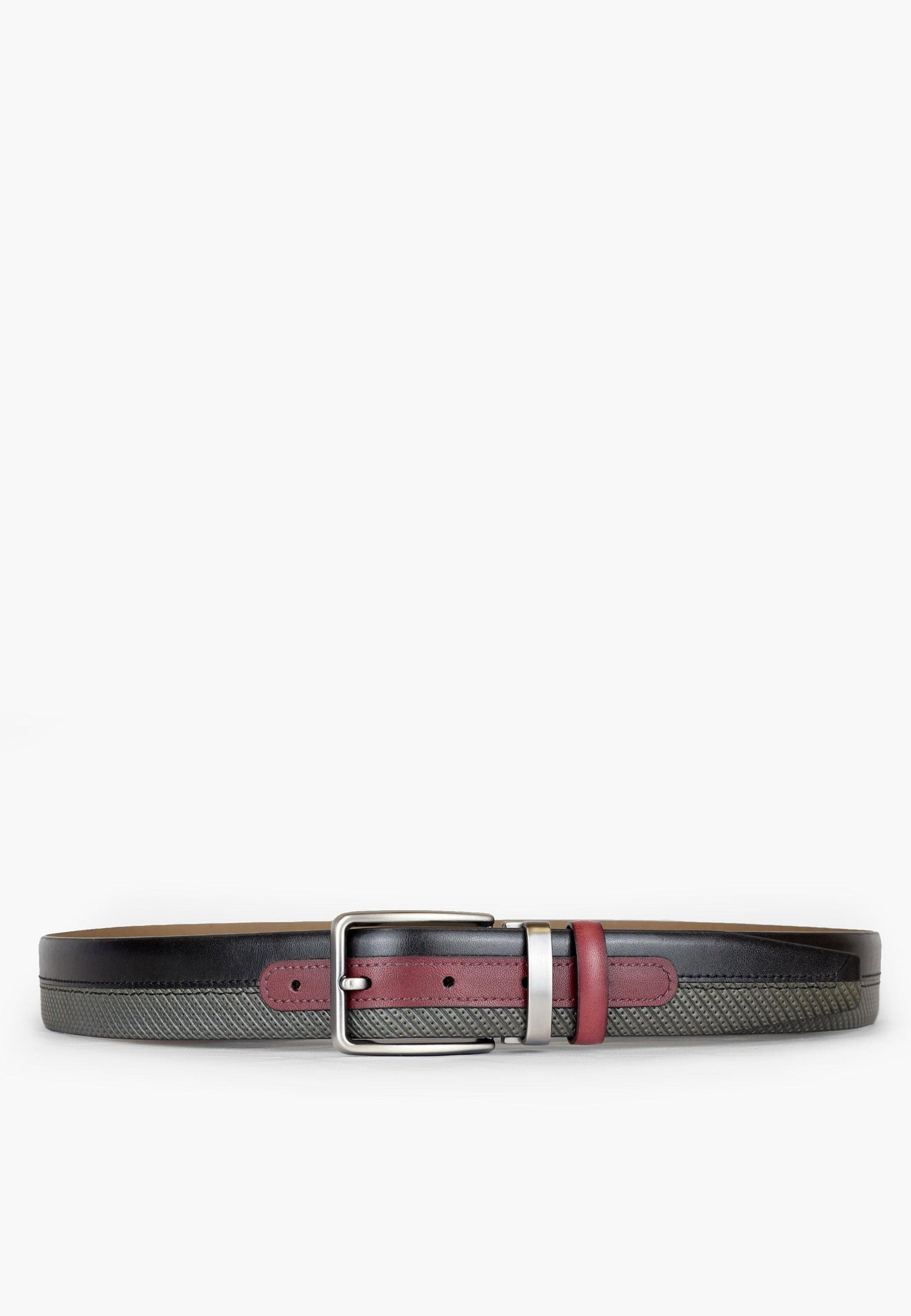 Sepol Princeton Men's Belt Black Grey