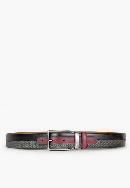 Sepol Princeton Men's Belt Black Grey