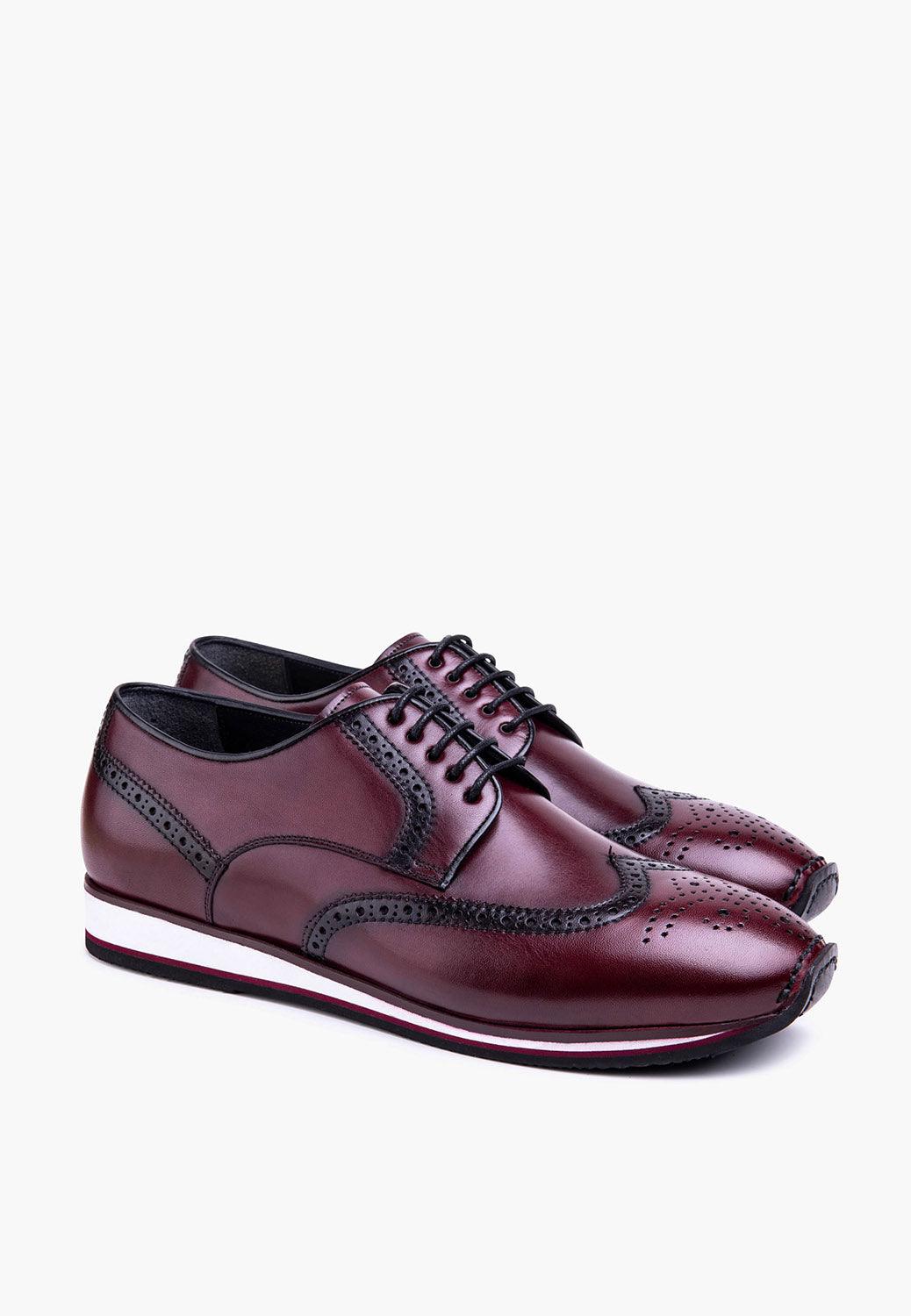 Sepol Milan Men's Sneaker Burgundy