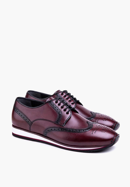 Sepol Milan Men's Sneaker Burgundy