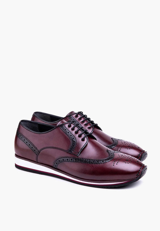 Sepol Milan Men's Sneaker Burgundy