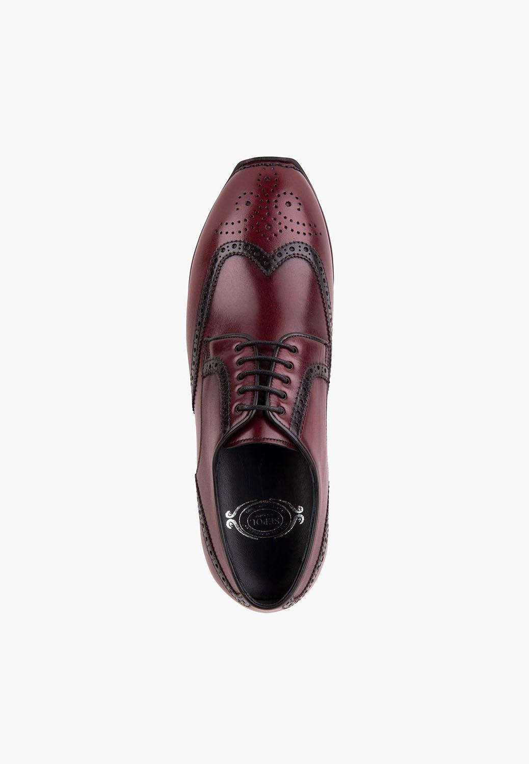 Sepol Milan Men's Sneaker Burgundy