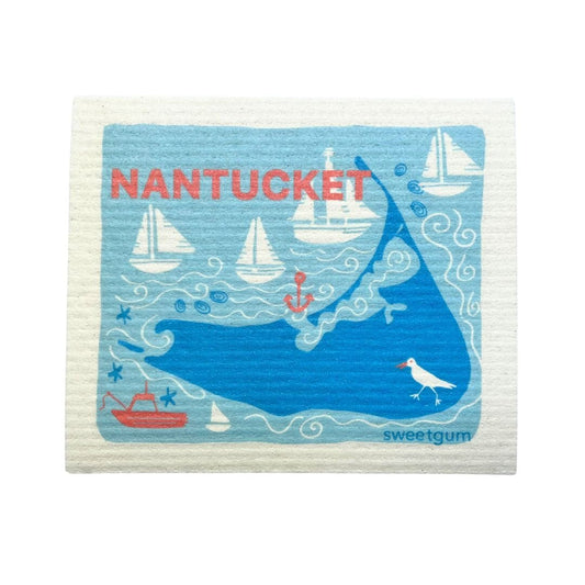 Nantucket Swedish Dishcloth | Blue | Sweetgum Home
