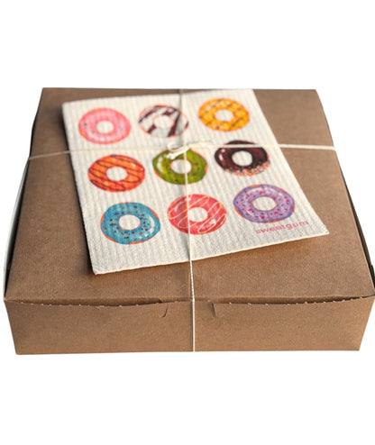 Nine Donuts Swedish dishcloth