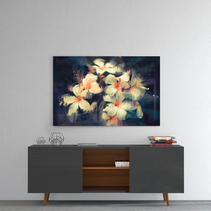 Flowers Glass Wall Art