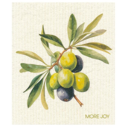 Olive Branch with Green and Black Olives