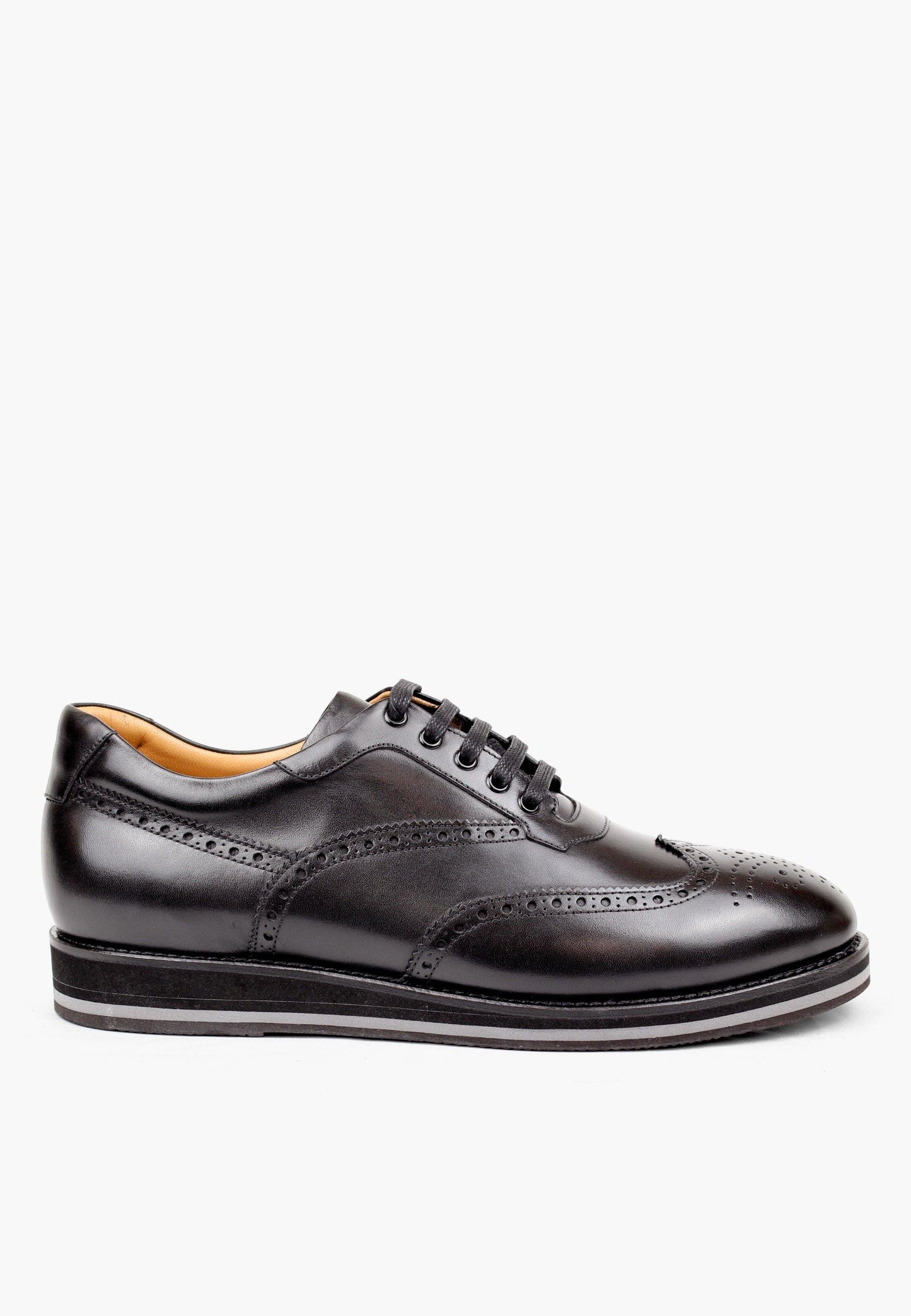 Sepol Men's Oxford Sneaker Black