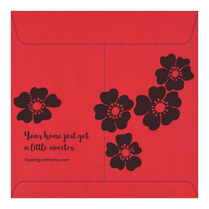 Red Sweetgum Home envelope | Perfect for holiday gifting!