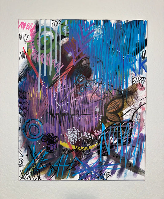 "DYNAMIC" Graffiti Wall Art one of a kind Original Painting Signed by Artist