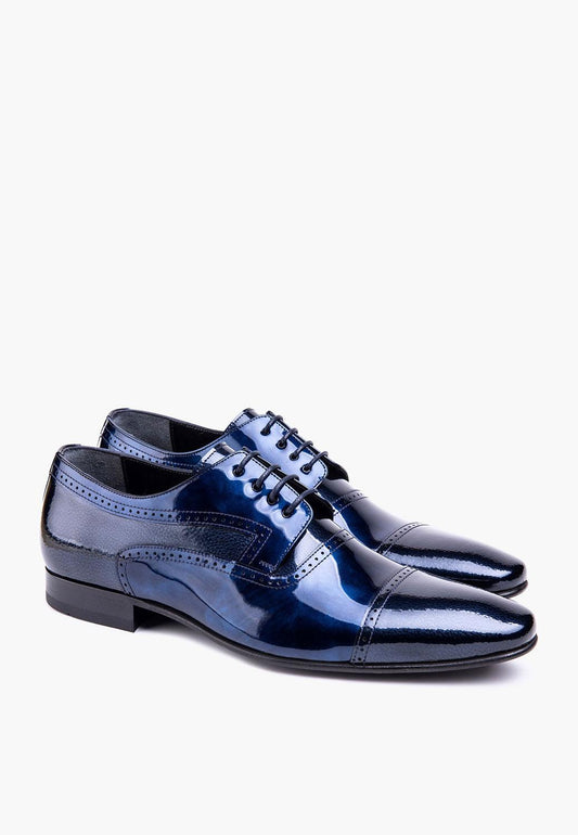 Sleek Men's Lace Up Navy-Grey