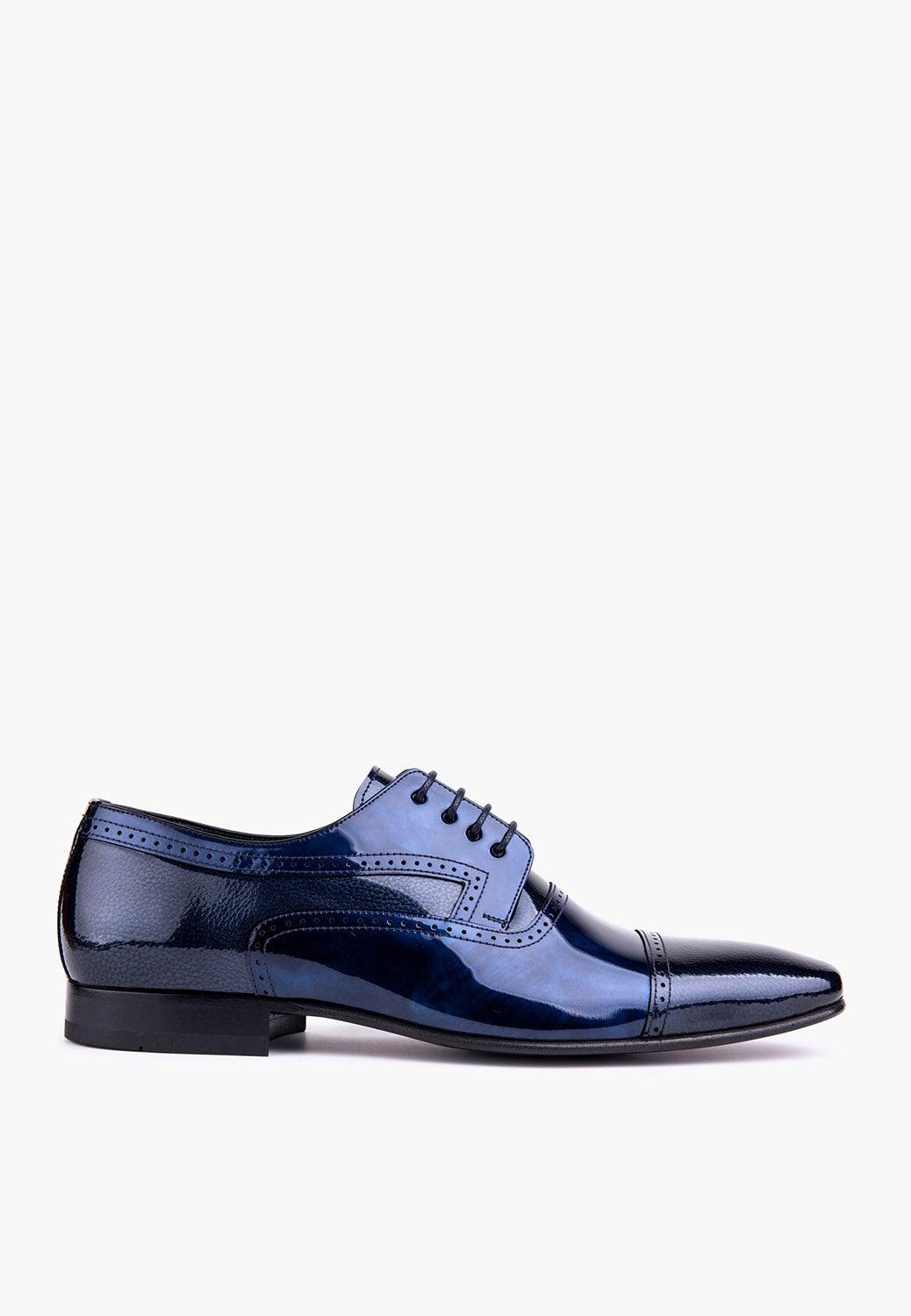 Sleek Men's Lace Up Navy-Grey