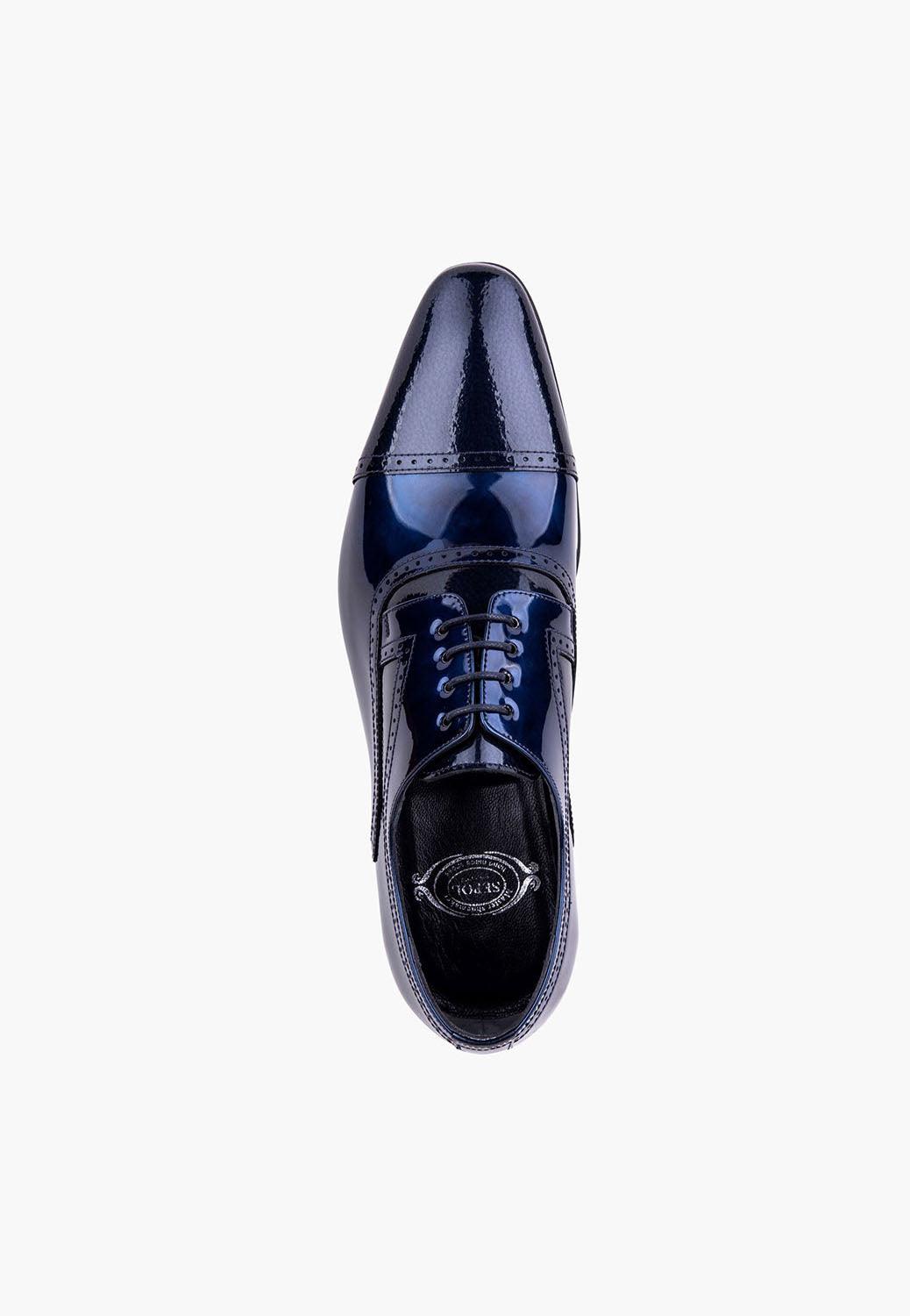 Sleek Men's Lace Up Navy-Grey