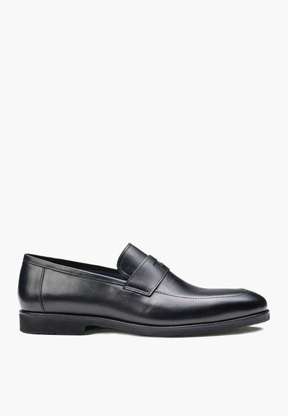 Sepol Soho Men's Light Penny Loafer Black