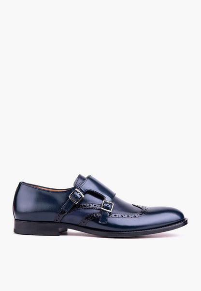 Sepol Stunner Men's Double Monk Navy