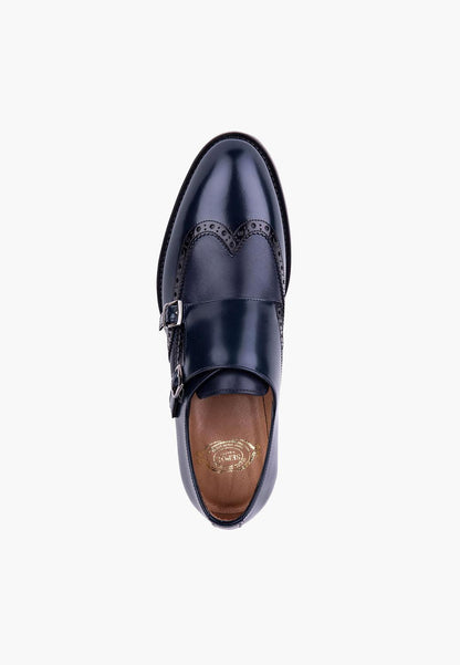 Sepol Stunner Men's Double Monk Navy