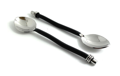 Vibhsa Black Silverware Teaspoons Set of 6