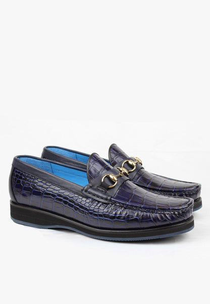 Sepol Men's New Moccasini Navy