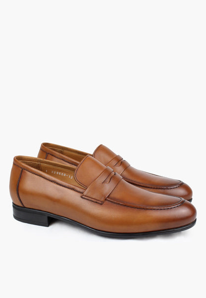 Sepol Vegas Men's Penny Loafer Cognac