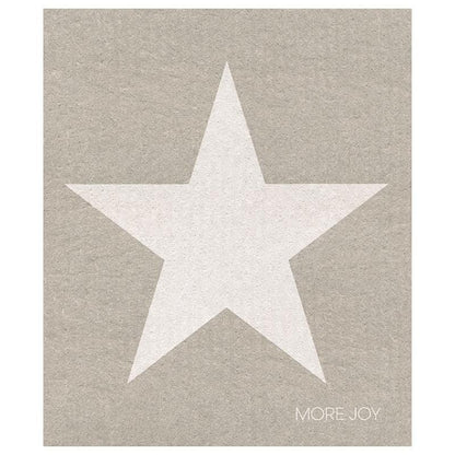 White Star Swedish Dishcloth |  Grey and white