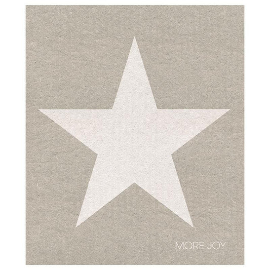 White Star Swedish Dishcloth |  Grey and white