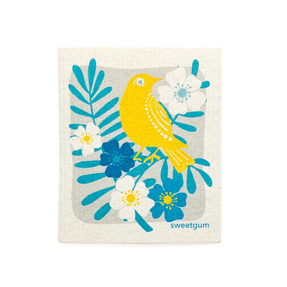 Yellow Bird Swedish Dishcloth | Yellow  | Sweetgum Home